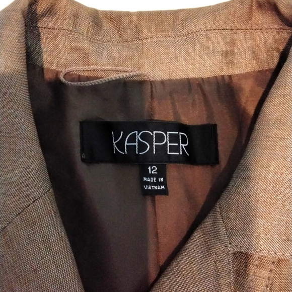 KASPER Ladies lined 2 piece pant suit, size 12 - Picture 9 of 16